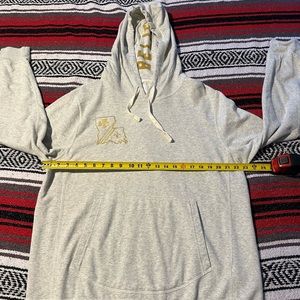 Billy Reid hoodie sweatshirt XL Oatmeal/Gold